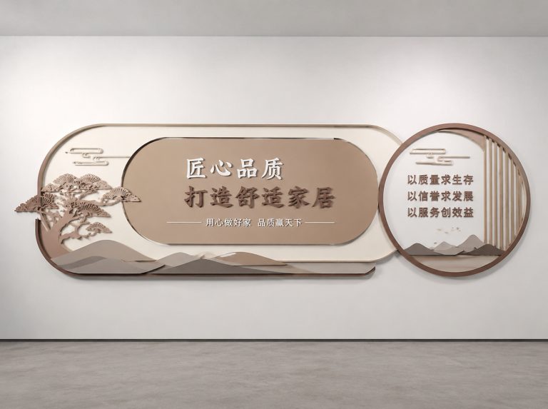 四会展厅立体字发光字与灯箱
